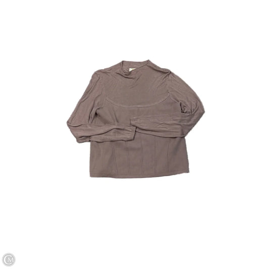 Top Long Sleeve By Maeve In Mauve, Size: Xl