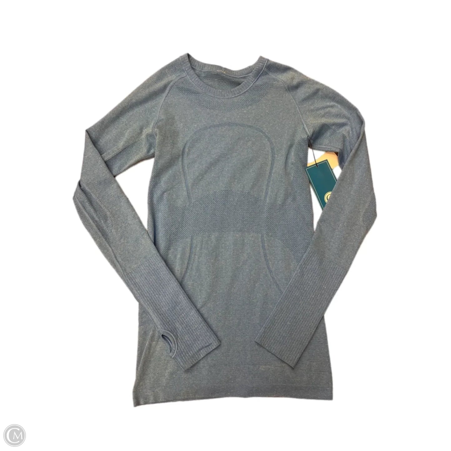 Athletic Top Long Sleeve Crewneck By Lululemon In Blue, Size: S
