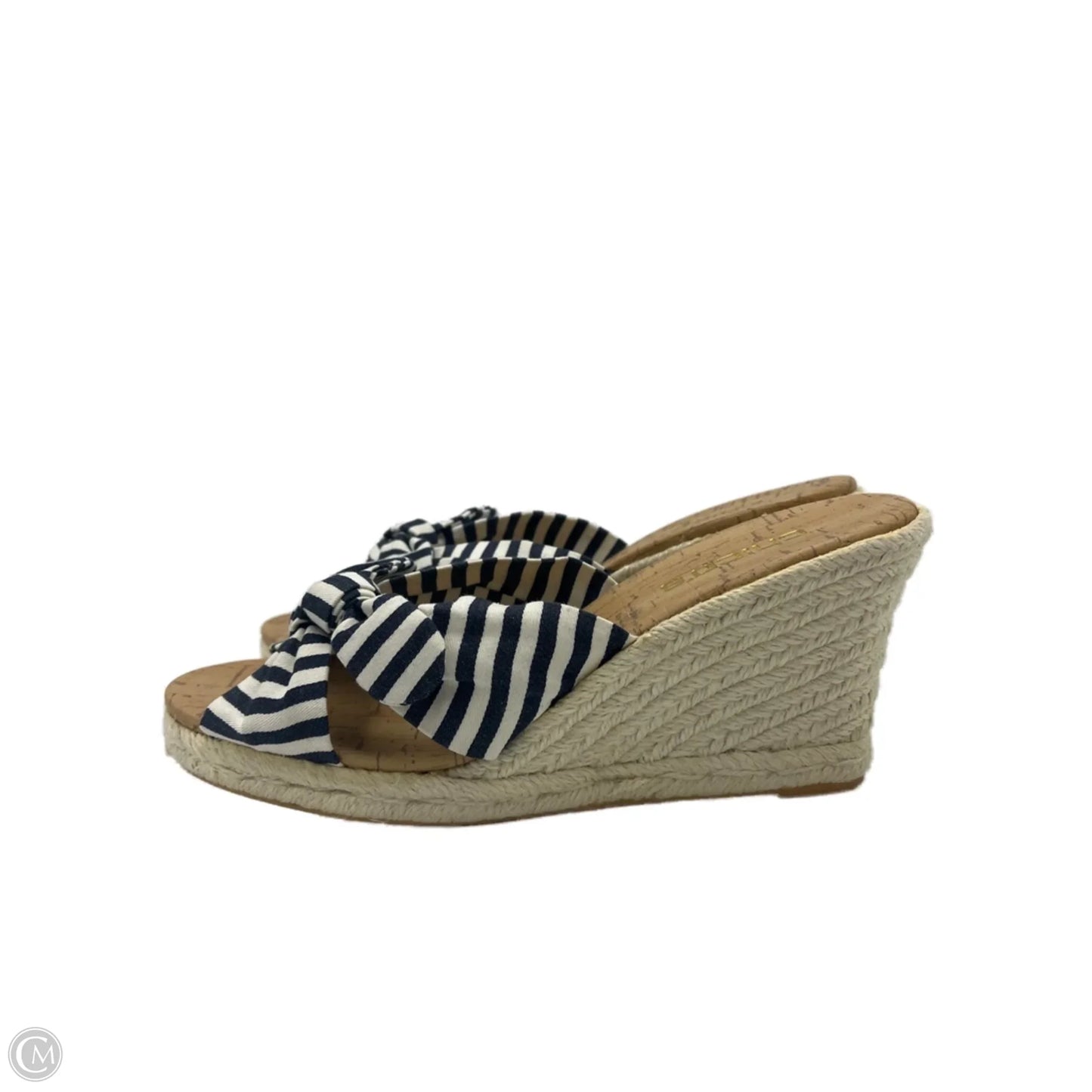 Sandals Heels Block By Chicos In Tan, Size: 9