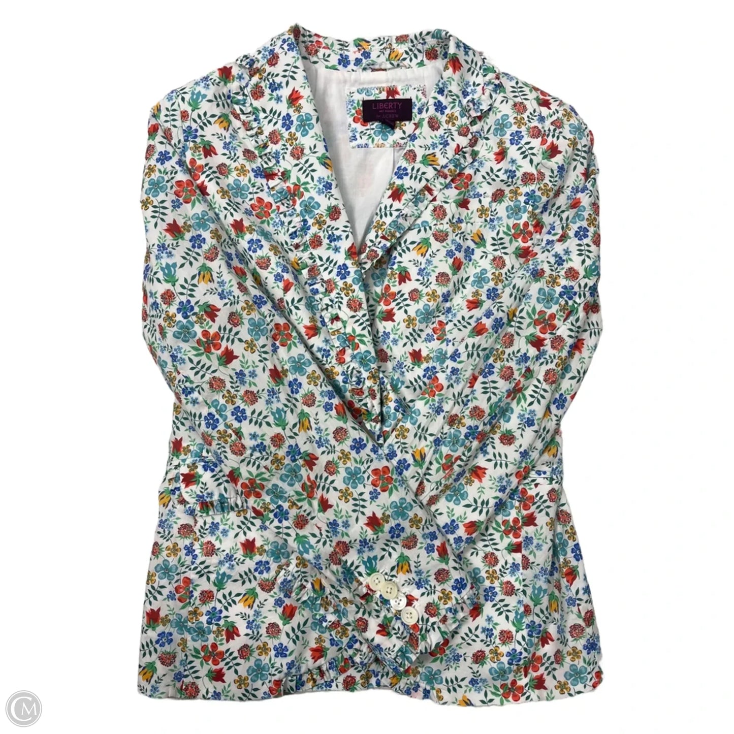 Blazer By J. Crew In Floral Print, Size: Xs