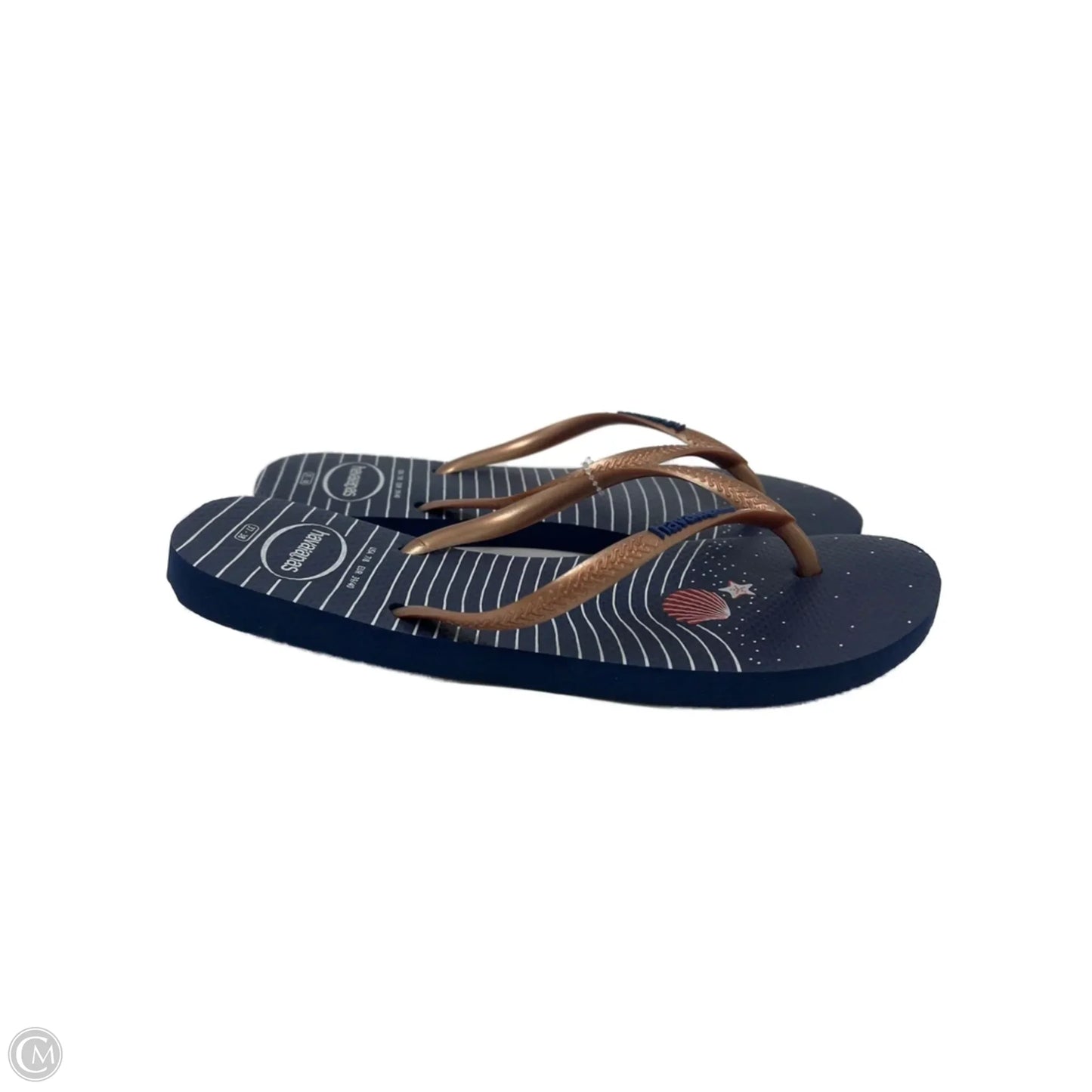 Sandals Flip Flops By Havaianas In Blue, Size: 8