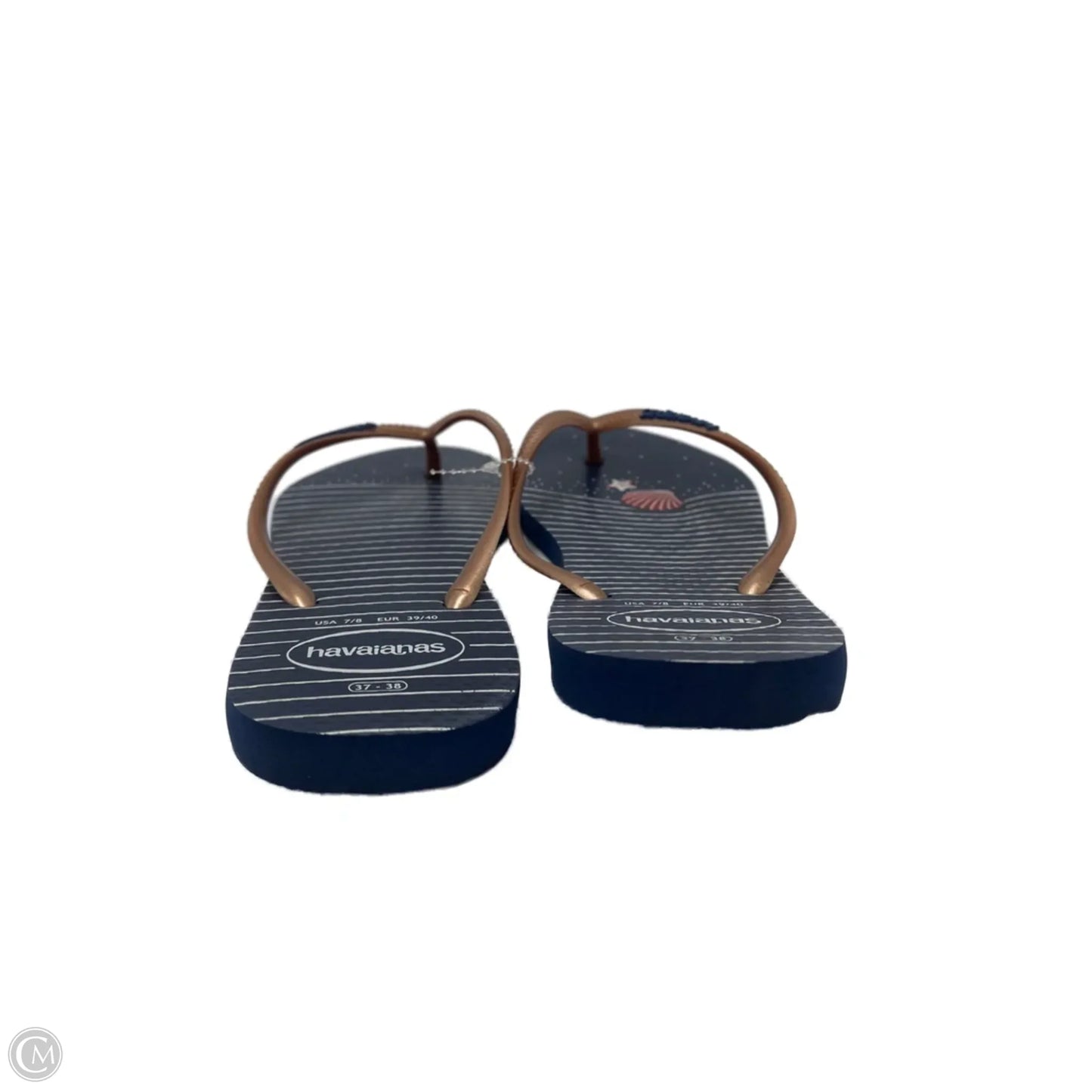 Sandals Flip Flops By Havaianas In Blue, Size: 8