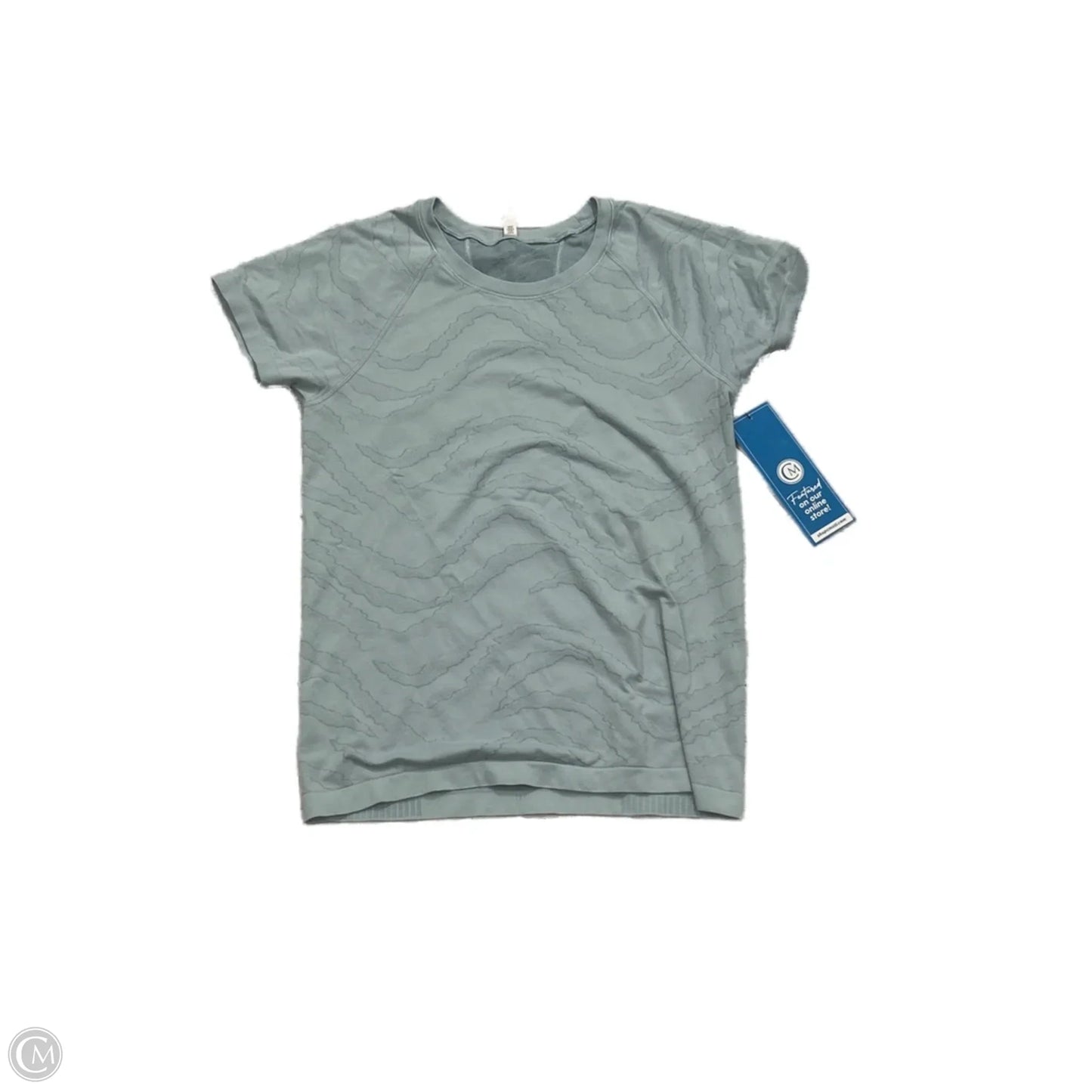 Athletic Top Short Sleeve By Athleta In Blue, Size: L