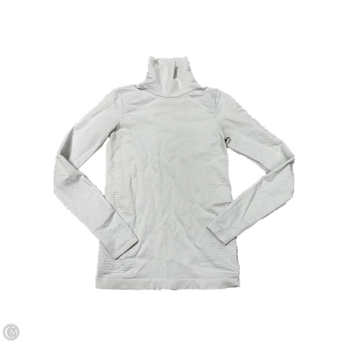 Athletic Top Long Sleeve Collar By Athleta In White, Size: Xs