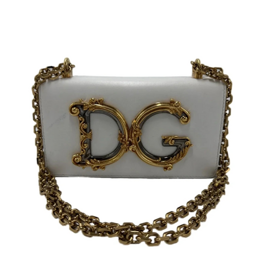 Dolce & Gabbana Girls Nappa Leather Shoulder Luxury Handbag