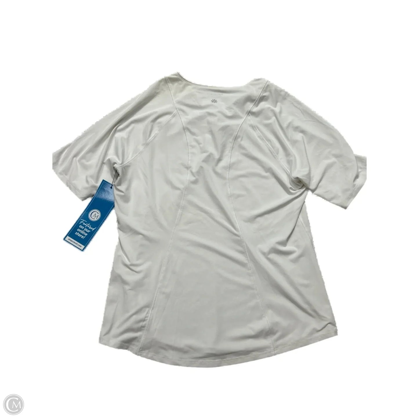 Athletic Top Short Sleeve By Athleta In White, Size: M