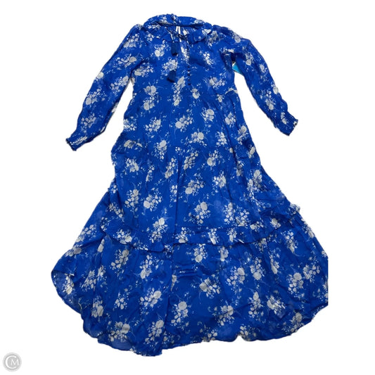 Dress Casual Maxi By Anthropologie In Blue, Size: Xs