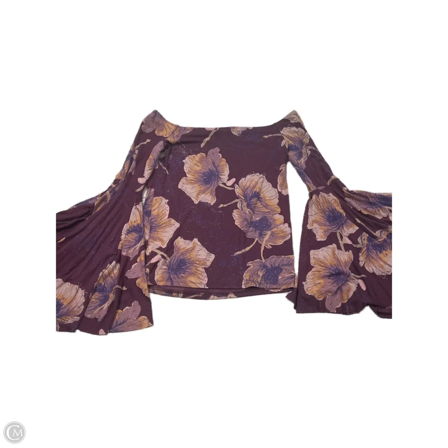 Top Long Sleeve By Free People In Purple, Size: S