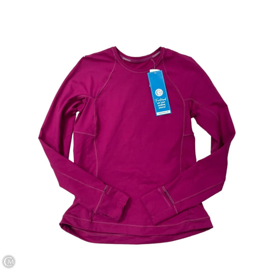 Athletic Top Long Sleeve Crewneck By Lululemon In Purple, Size: M