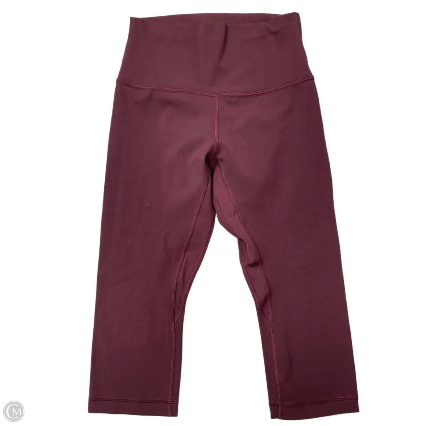 Athletic Leggings Capris By Lululemon In Maroon, Size: S