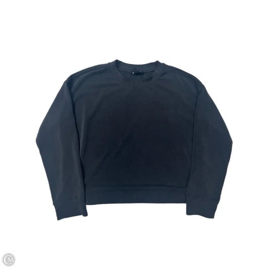 Athletic Sweatshirt Crewneck By Athleta In Black, Size: L