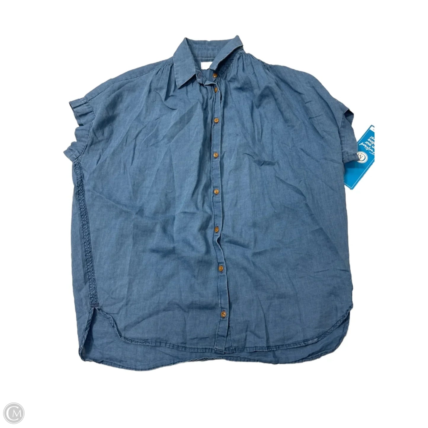 Top Short Sleeve By Madewell In Blue, Size: Xs