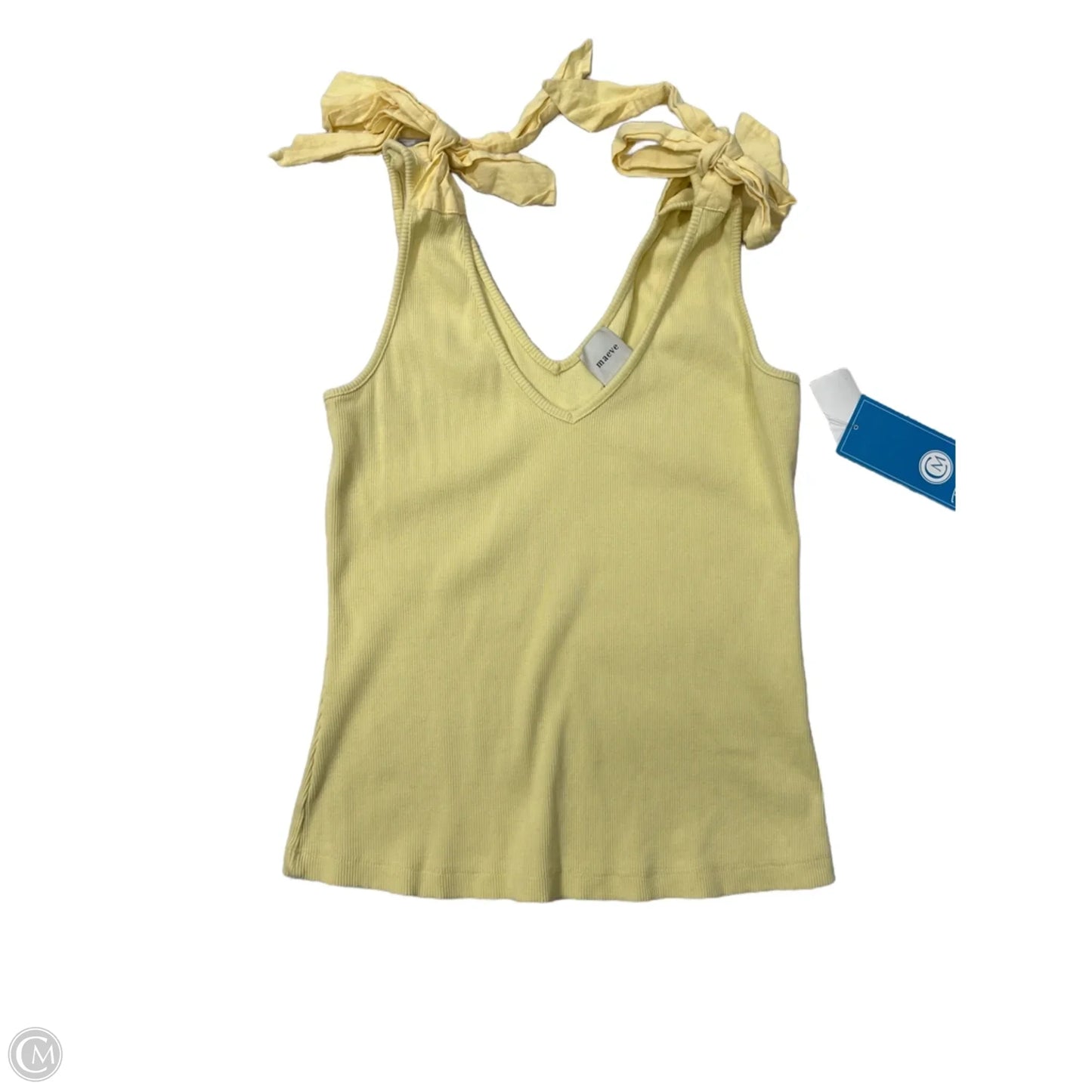 Top Sleeveless By Maeve In Yellow, Size: M