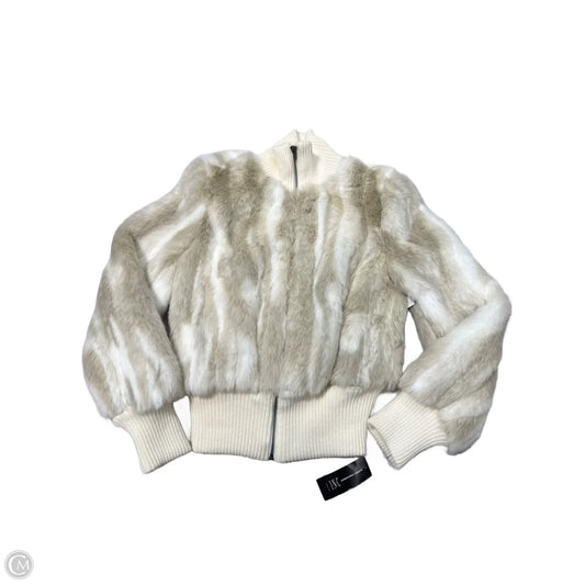 New! Jacket Faux Fur & Sherpa By Inc In Cream & White, Size: M