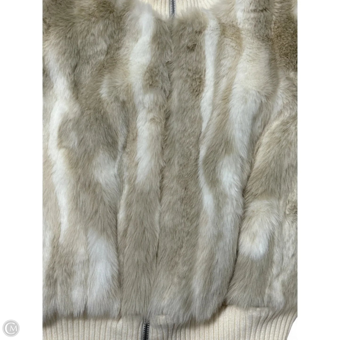New! Jacket Faux Fur & Sherpa By Inc In Cream & White, Size: M