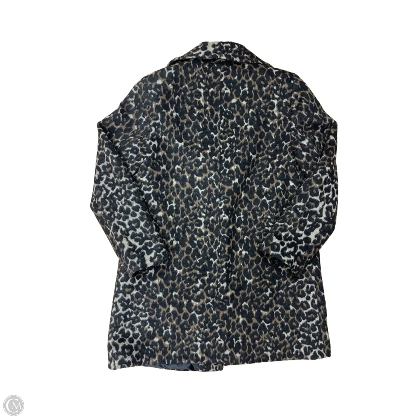 Coat Peacoat By Michael Kors In Animal Print, Size: S