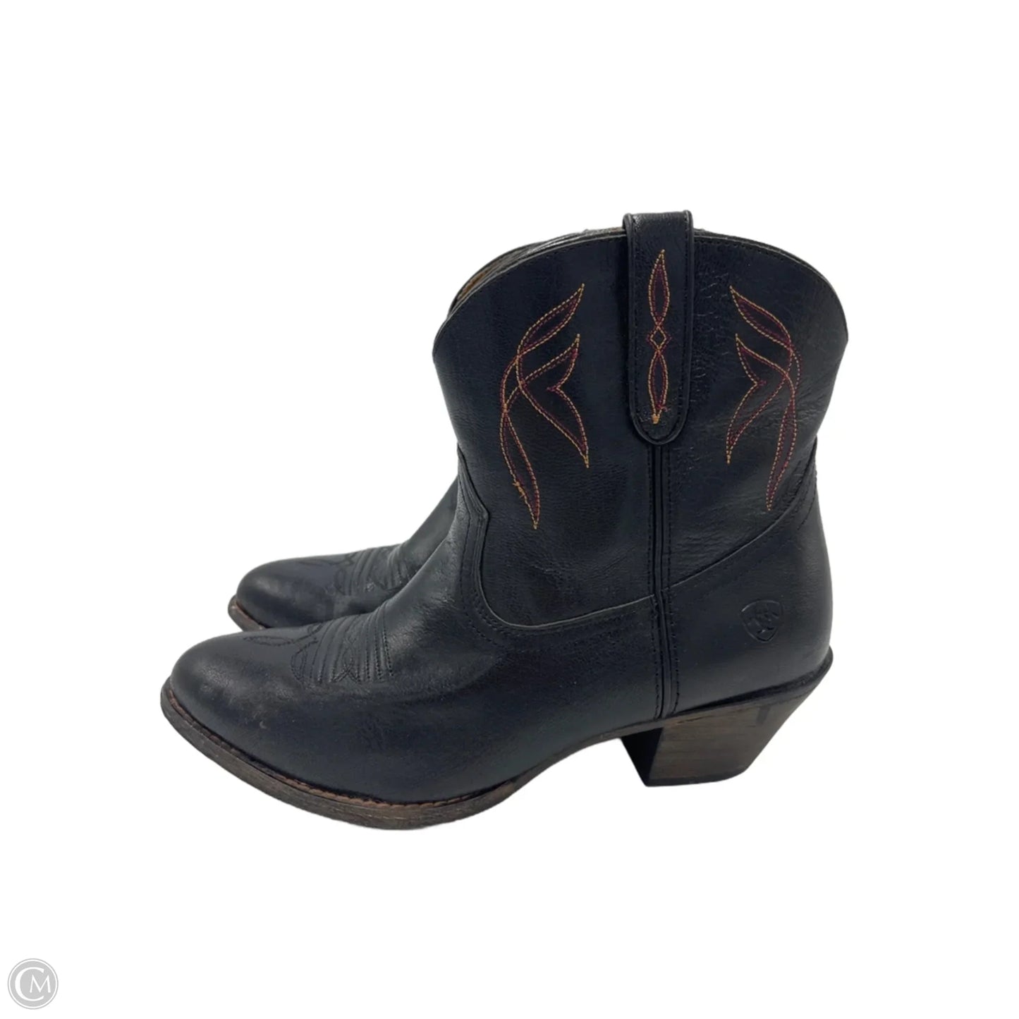 Boots Ankle Heels By Ariat In Black, Size: 8.5