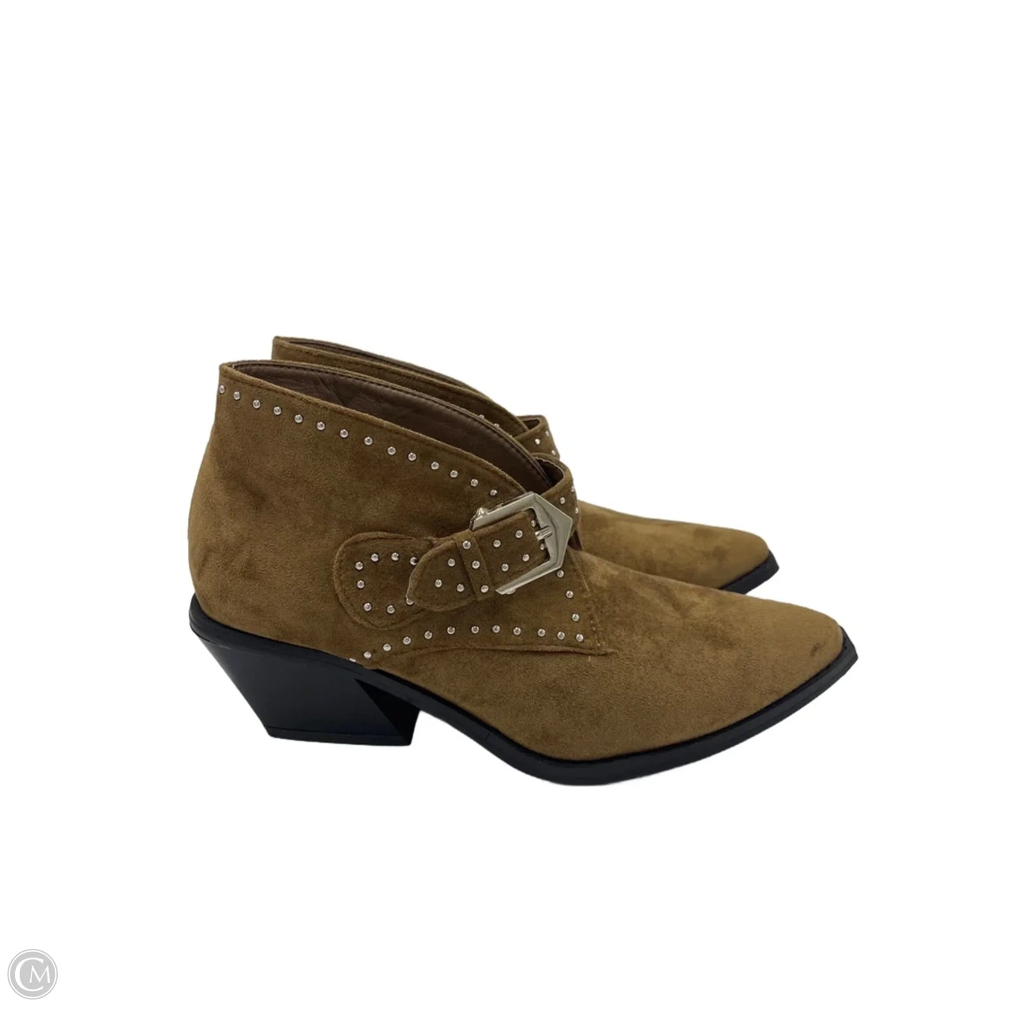Boots Ankle Heels By Seven 7 In Brown, Size: 8