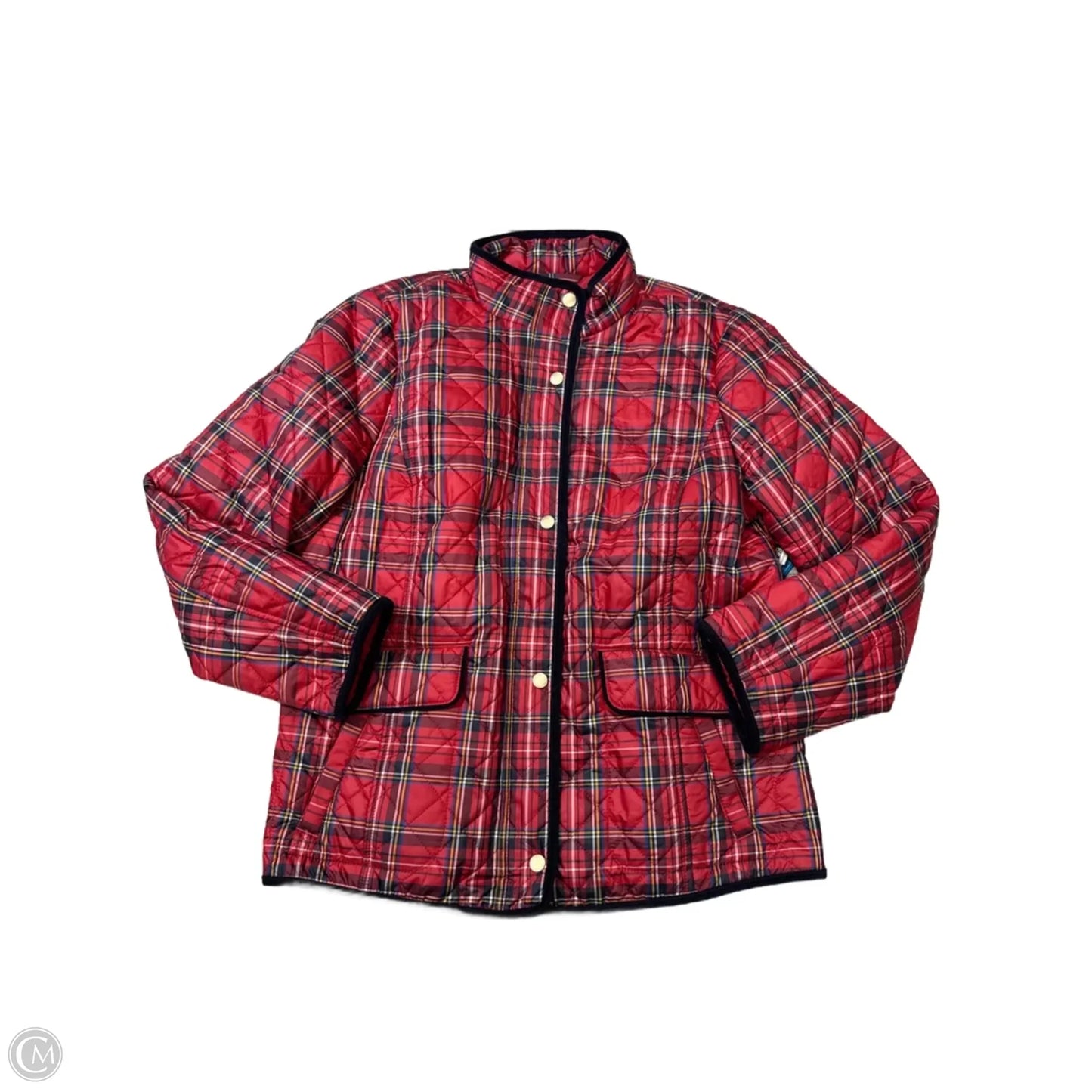 Coat Puffer & Quilted By Talbots In Red, Size: Large Petite