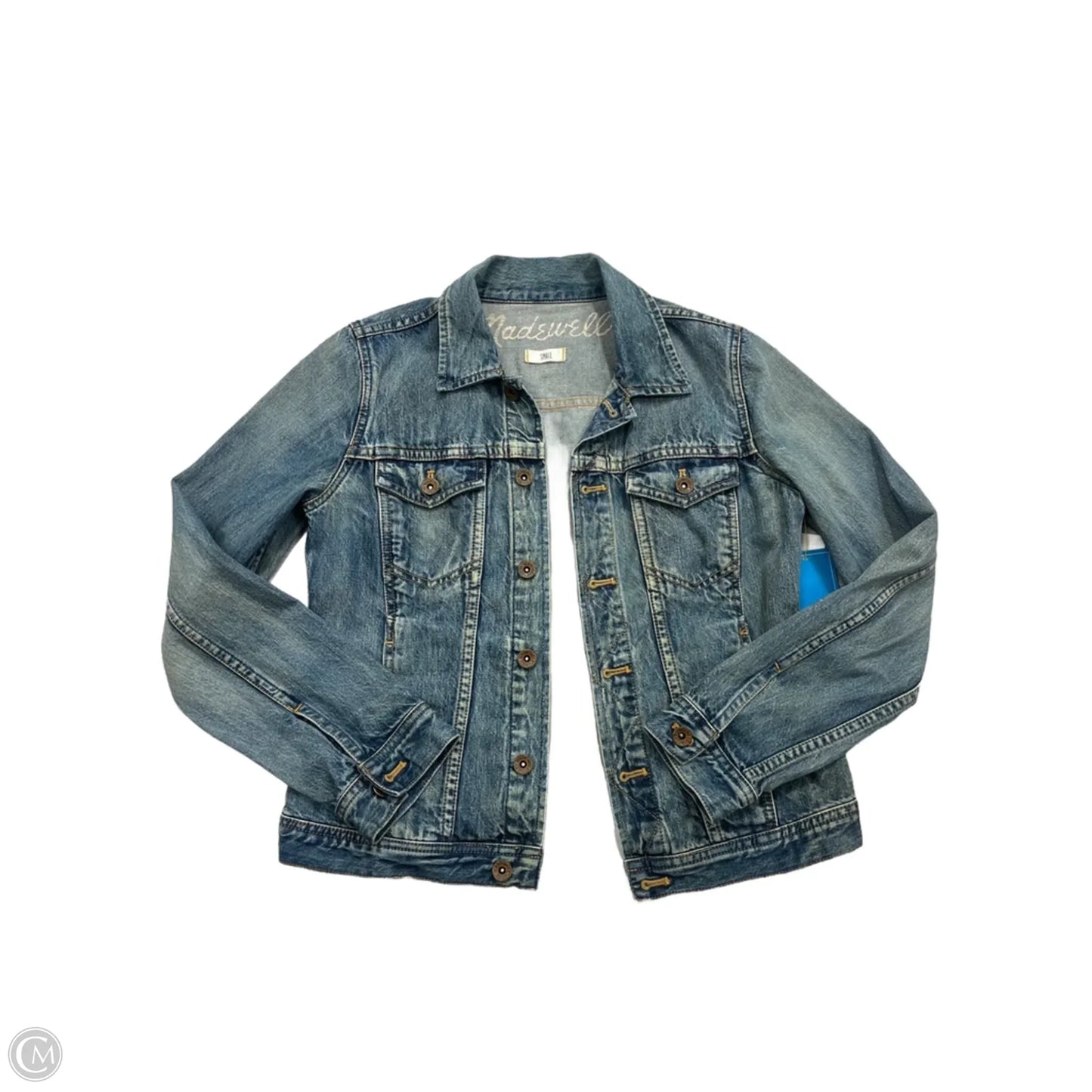 Jacket Denim By Madewell In Blue Denim, Size: S