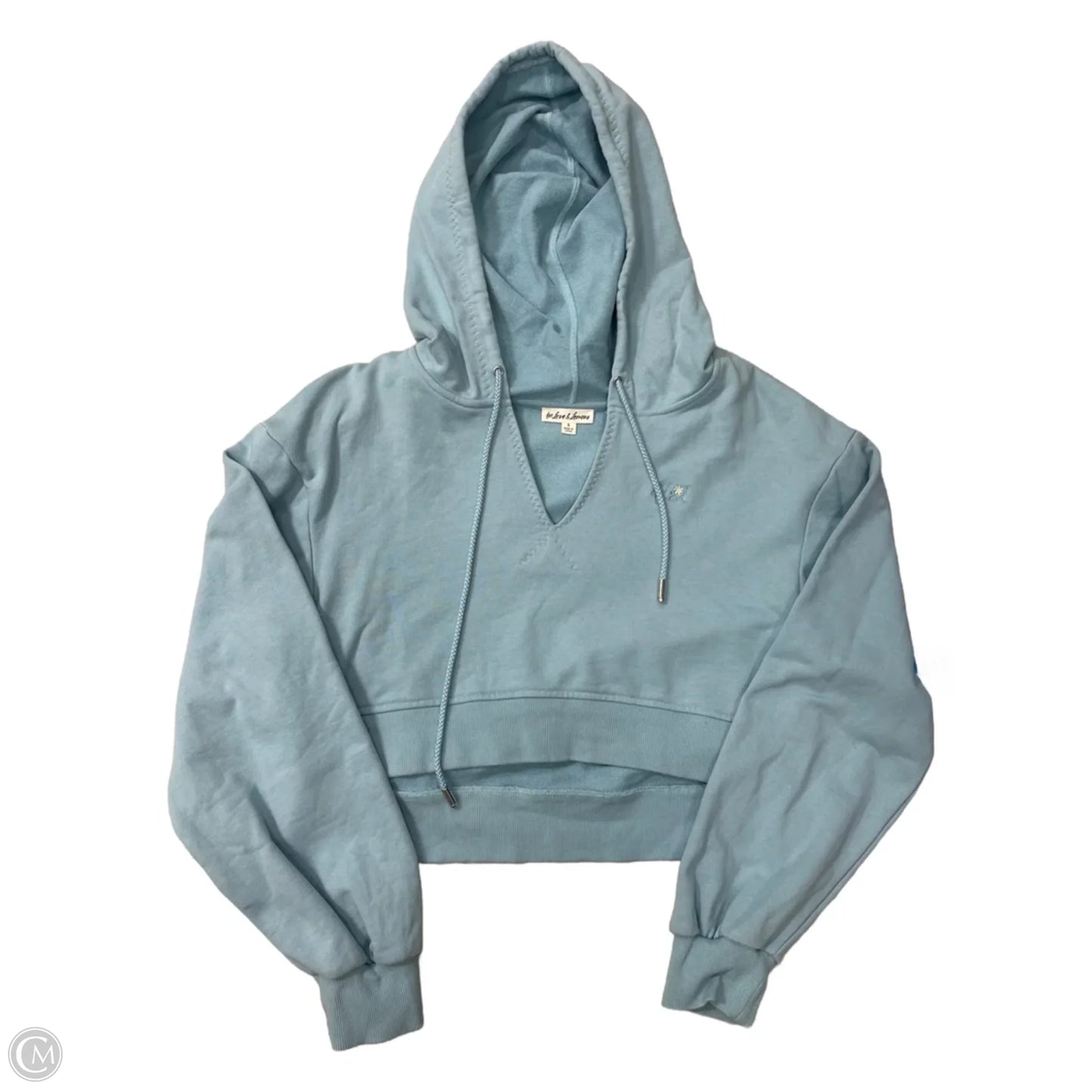 Sweatshirt Hoodie By For Love & Lemons In Blue, Size: S