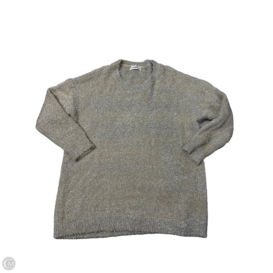 Dress Sweater By Anthropologie In Silver & Tan, Size: Xl