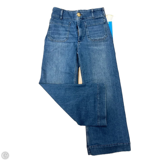 Jeans Wide Leg By Maeve In Blue Denim, Size: 4