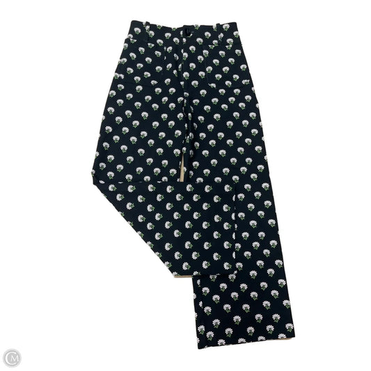 Pants Wide Leg By Maeve In Black & Pink, Size: 0