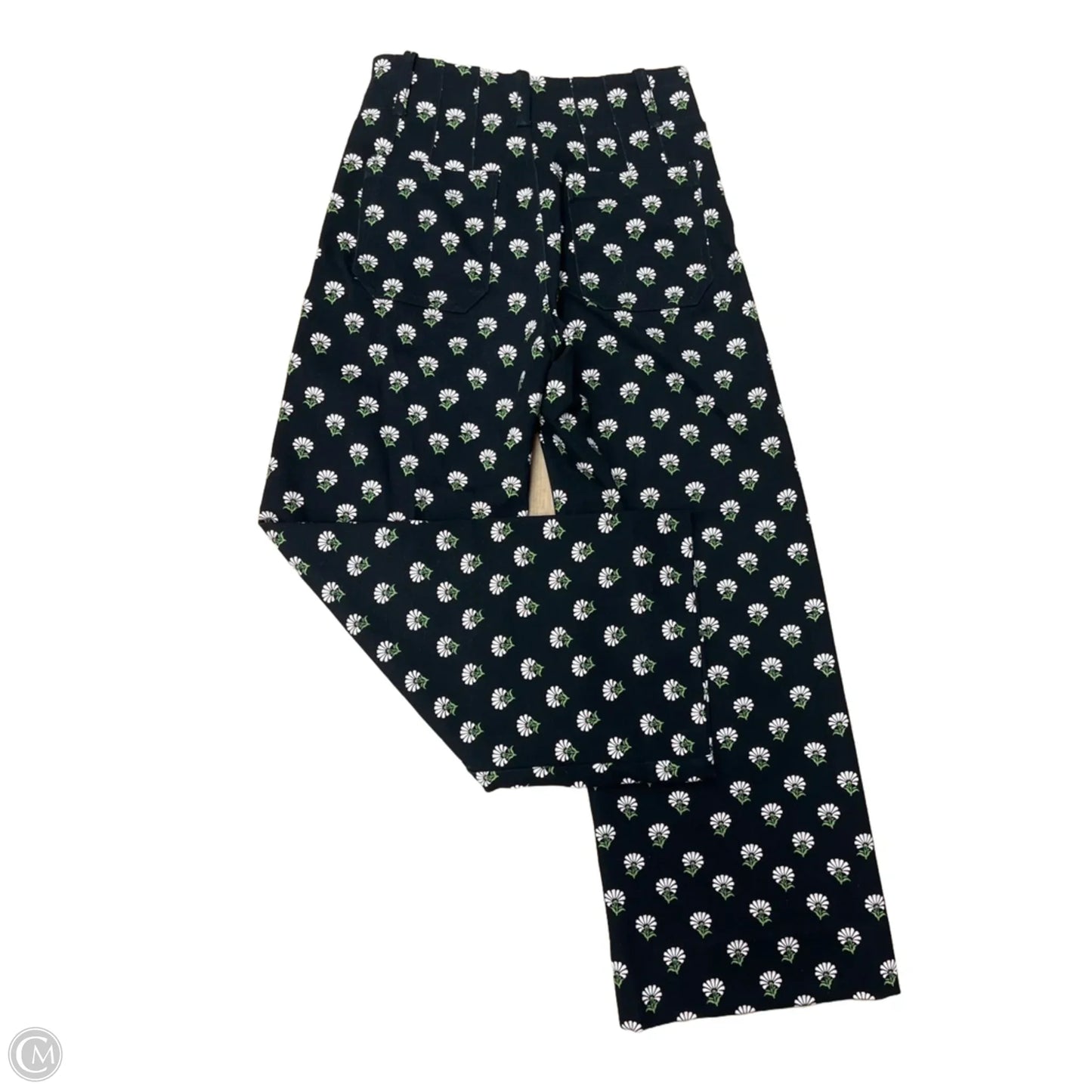 Pants Wide Leg By Maeve In Black & Pink, Size: 0