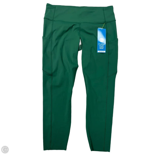 Athletic Leggings By Lululemon In Green, Size: L