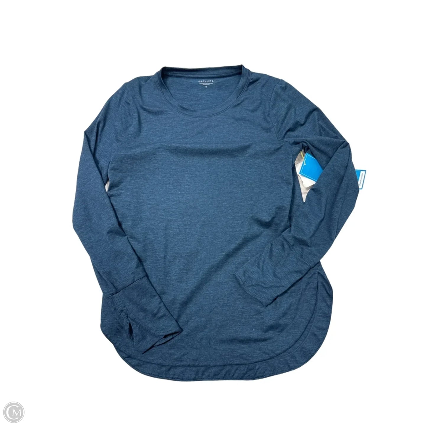 Athletic Top Long Sleeve Crewneck By Athleta In Blue, Size: M