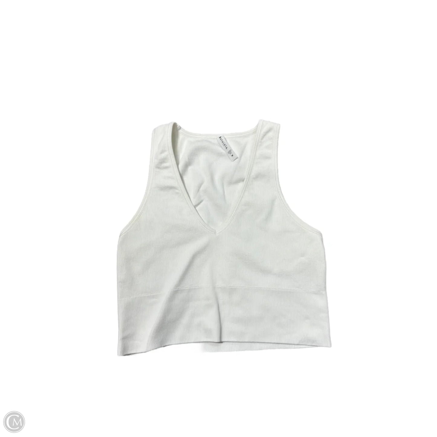 Athletic Tank Top By Athleta In White, Size: M