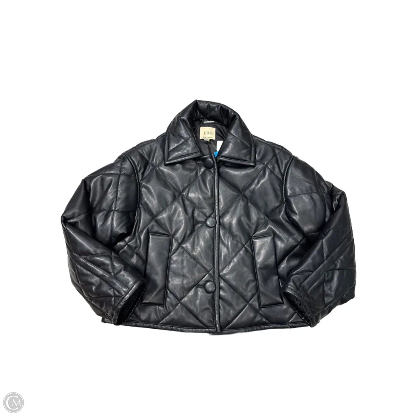Jacket Puffer & Quilted By Elie Tahari In Black, Size: Xs