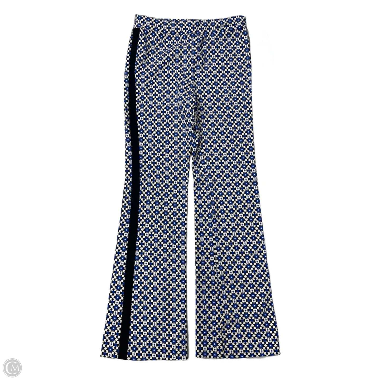 Pants Wide Leg By Maeve In Black & Blue, Size: S