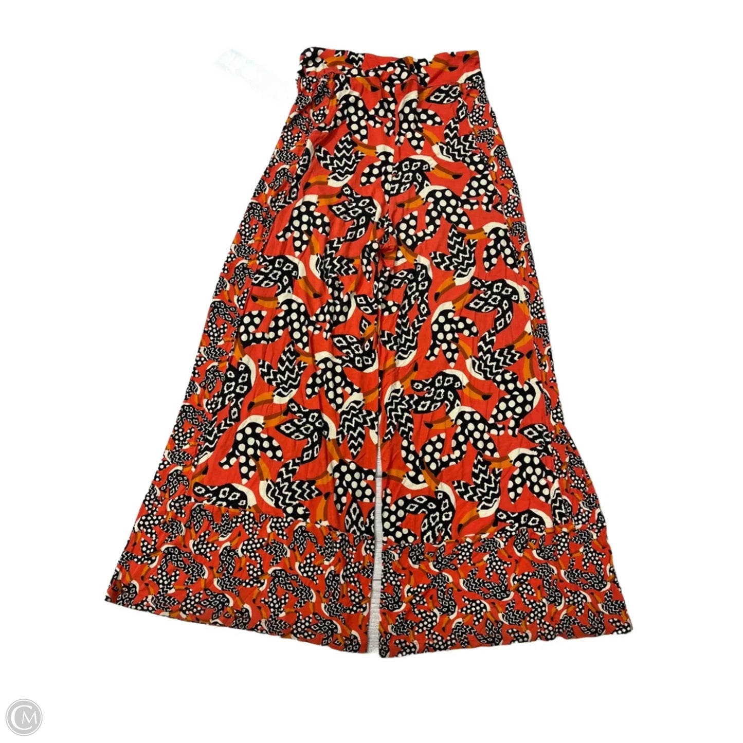 Pants Wide Leg By Farm Rio In Orange, Size: S