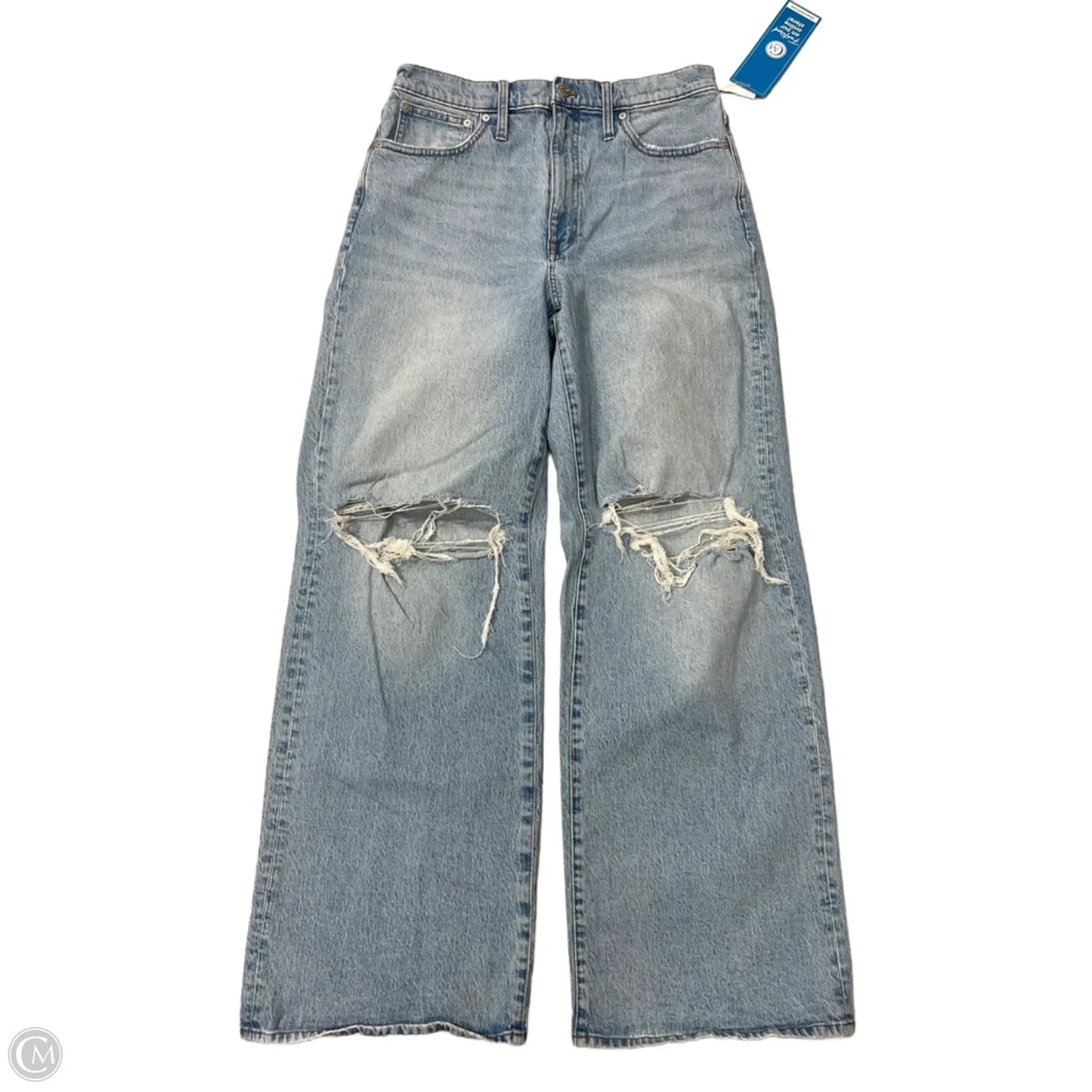 Jeans Wide Leg By Madewell In Blue Denim, Size: 10