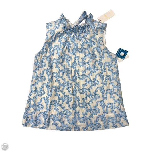 New! Top Designer By Lilly Pulitzer In Blue & White, Size: Xs