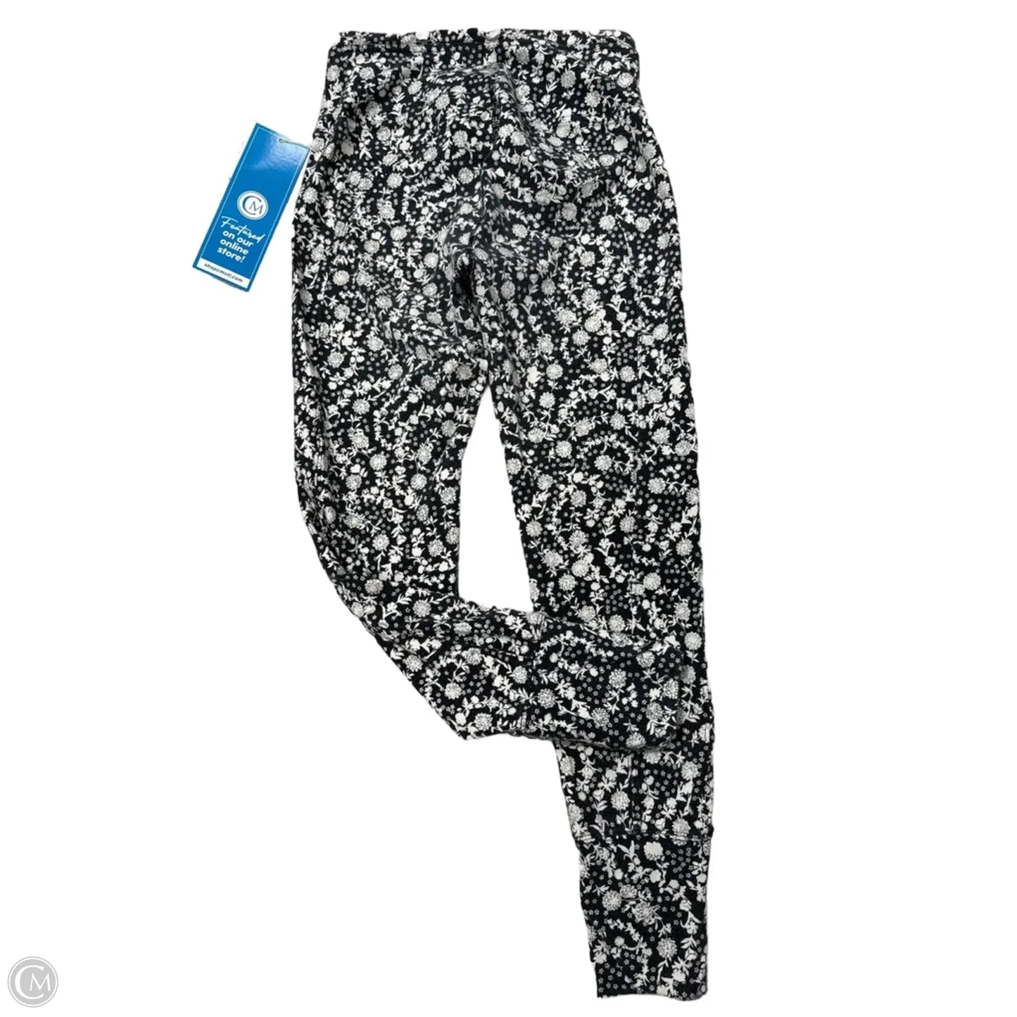 Athletic Leggings By Free People In Black & Cream, Size: S