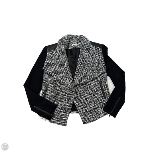 Blazer Designer By Alice + Olivia In Black & White, Size: S