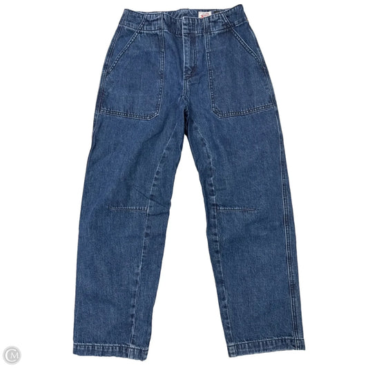 Jeans Straight By Rag And Bone In Blue Denim, Size: 0