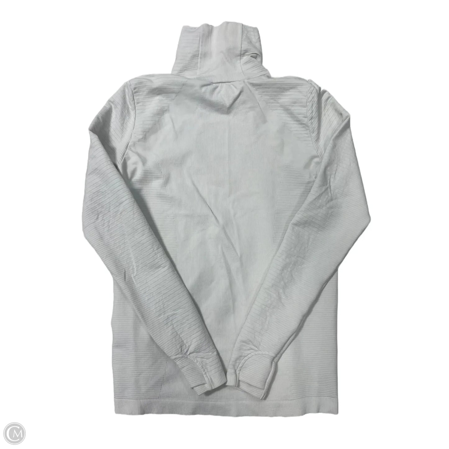 Athletic Top Long Sleeve Crewneck By Athleta In White, Size: M