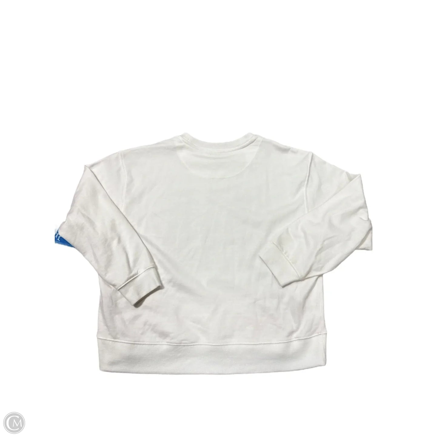 Top Long Sleeve Designer By Karl Lagerfeld In White, Size: L