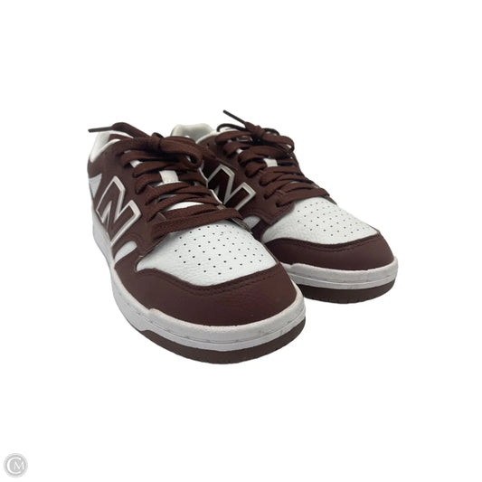 New Balance 480 Athletic Shoes In Brown & White, Size: 8