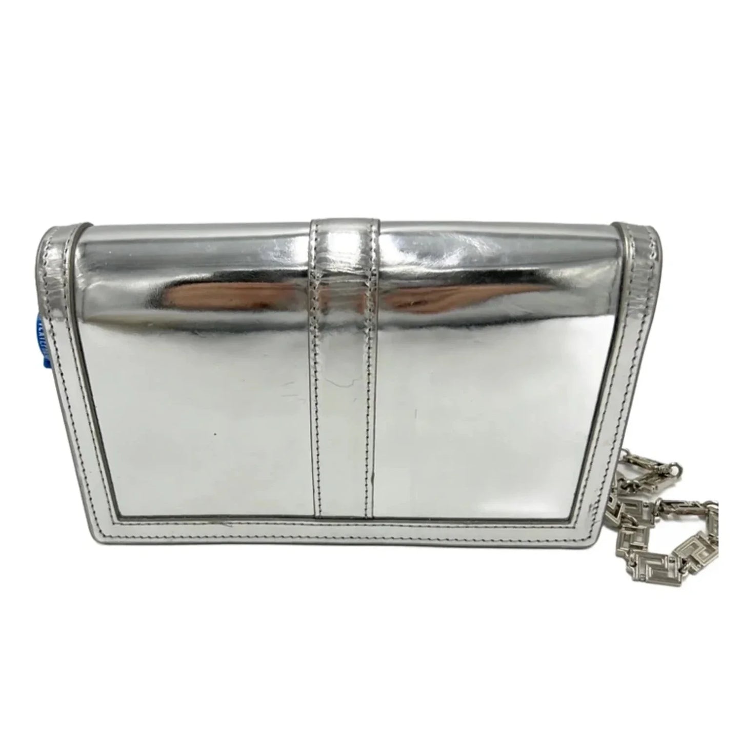 Versace Greca Metallic Luxury Wallet On A Chain