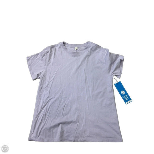 Athletic Top Short Sleeve By Lululemon In Purple, Size: M
