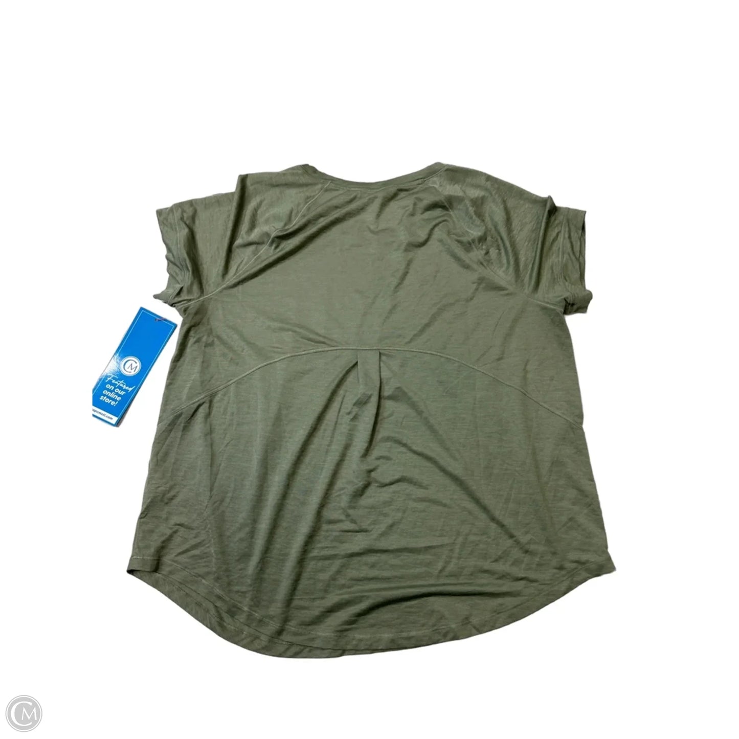 Athletic Top Short Sleeve By Athleta In Green, Size: Xl