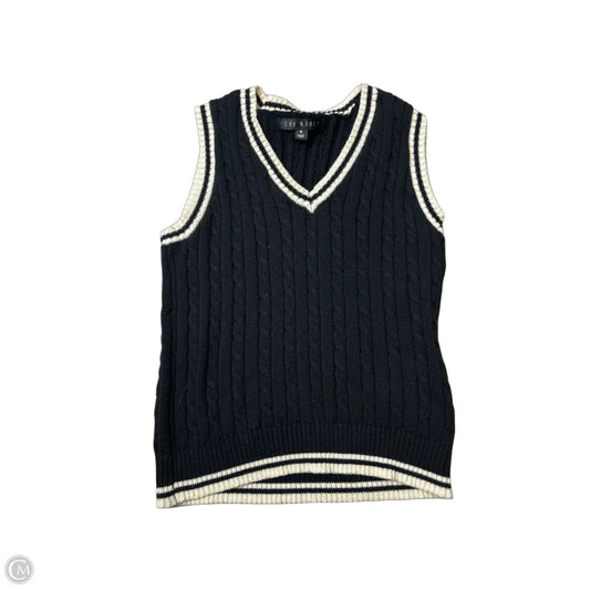 Top Sleeveless By Say What In Black & Cream, Size: M