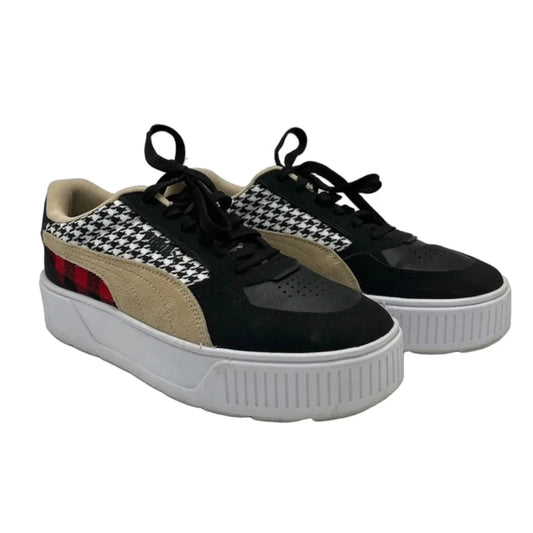 Shoes Athletic By Puma In Black & Red, Size: 9