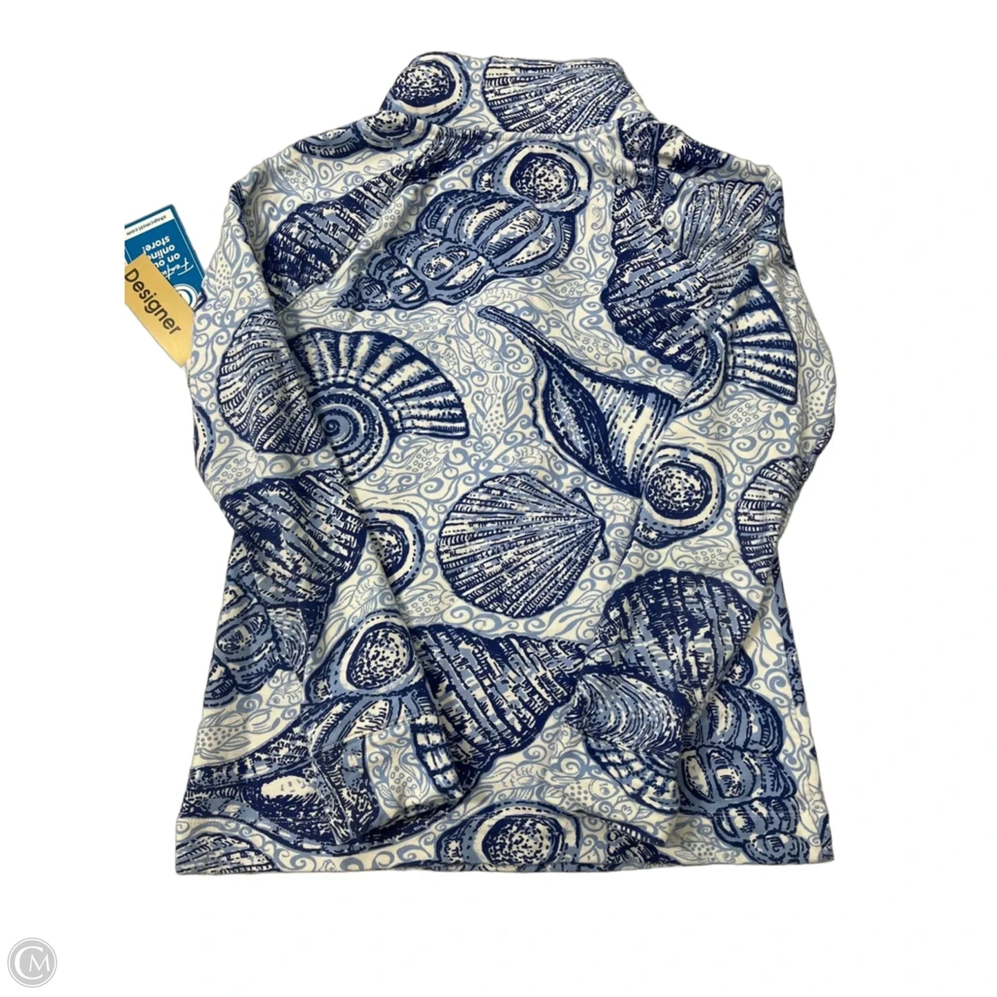 Sweatshirt Designer By Lilly Pulitzer In Blue & White, Size: Xs