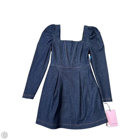 New!!Dress Casual Short By Avec Les Filles In Blue Denim, Size: Xs
